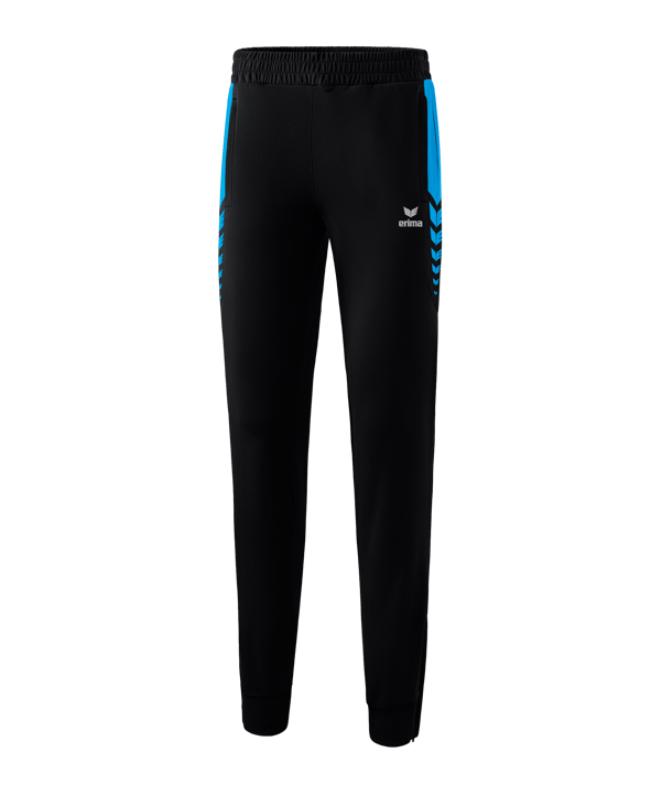 Erima Six Wings Worker Hose Damen Schwarz Hellblau
