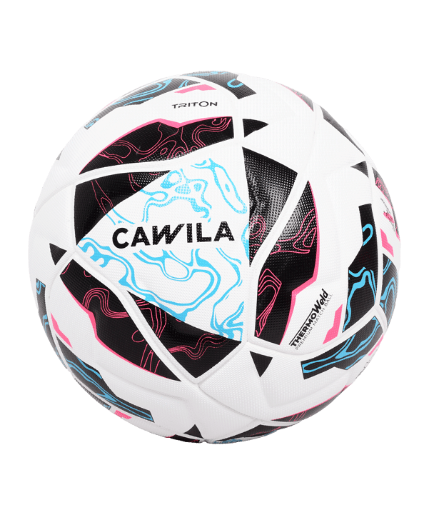 Cawila LIGA TRITON Fußball | Spielball Größe 5 | | Fairtrade Produktion - weiss