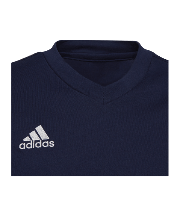 adidas Entrada 22 T-Shirt Kids Blau - blau
