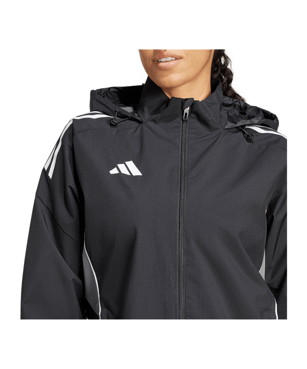 adidas Tiro 25 Competition Regenjacke Damen Schwarz - schwarz