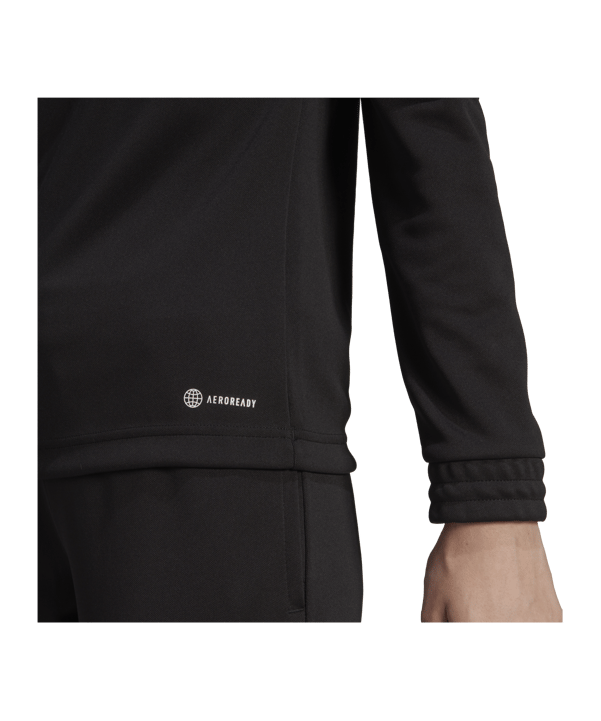adidas Entrada 22 HalfZip Sweatshirt Damen Schwarz - schwarz