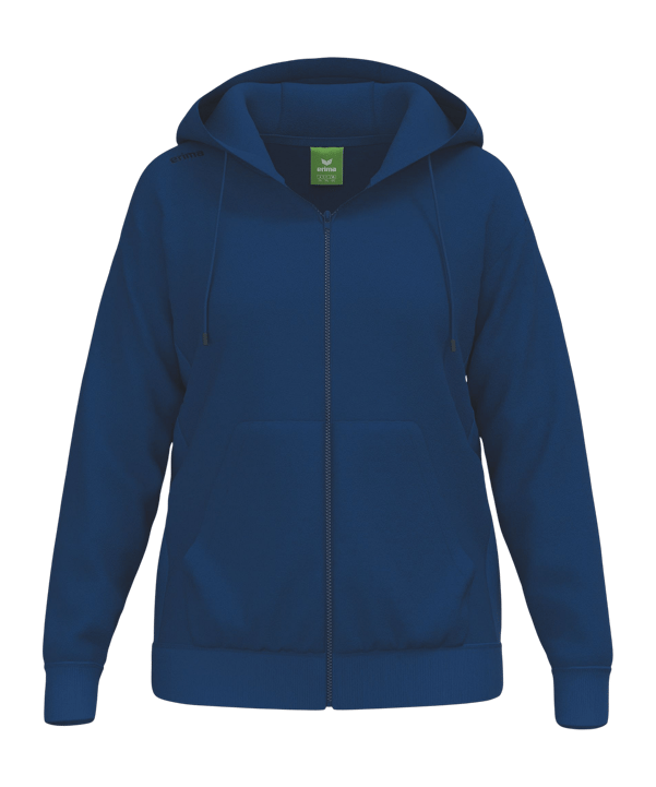 Erima TS Kapuzenjacke Damen Blau | - blau