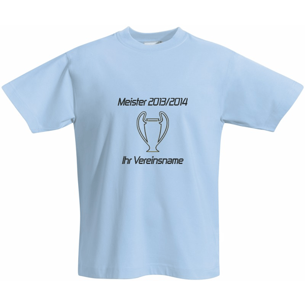 Meister T-Shirt | hellblau - blau