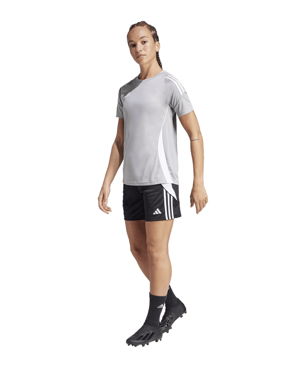 adidas Tiro 24 Trikot Damen Grau Weiss - grau