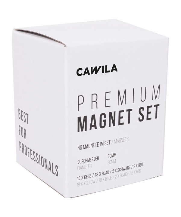 Cawila ACADEMY Magnet Set | 30mm | 40er Set |  | gelb/blau - gelb