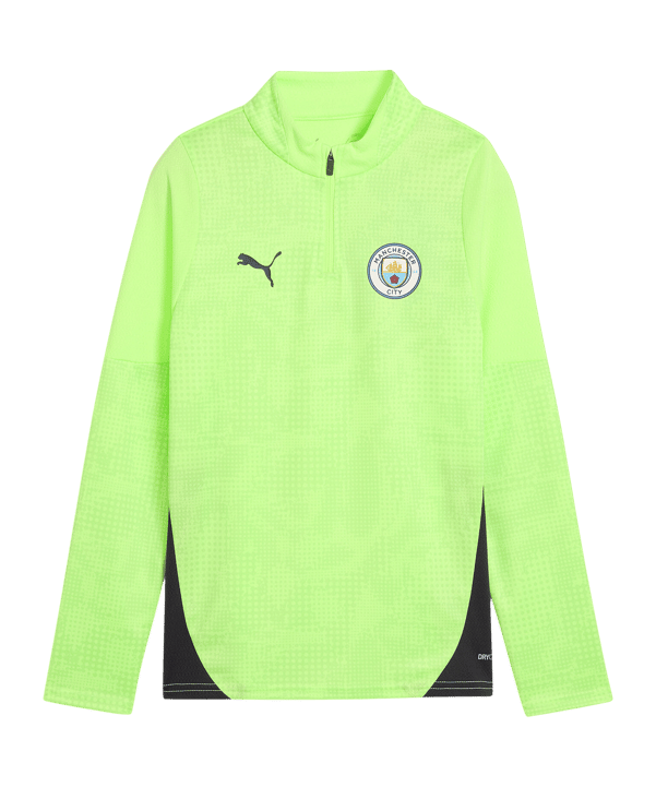 PUMA Manchester City Training 1/4 Zip Sweatshirt Kids Gelb F16 - gelb