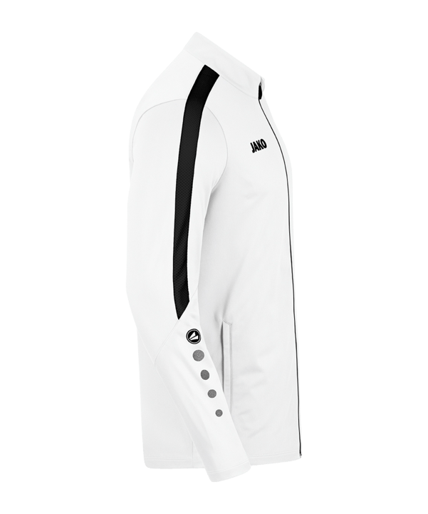 JAKO Power Polyesterjacke Weiss Schwarz F000 - weiss