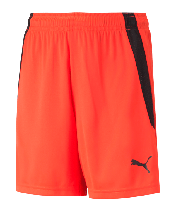 PUMA teamLIGA Short Kids Rot Schwarz F45