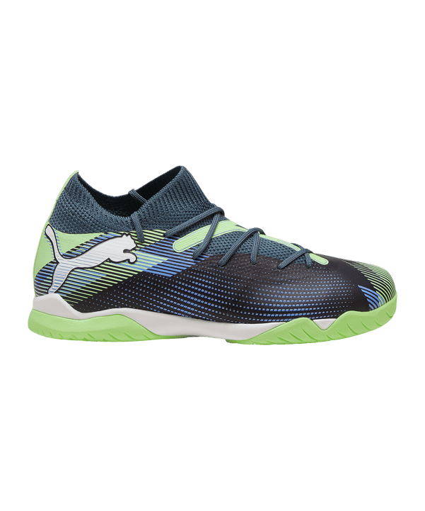 PUMA FUTURE 7 Match + Mid IN Lights Out Jr Kids Grau Weiss F03 - grau