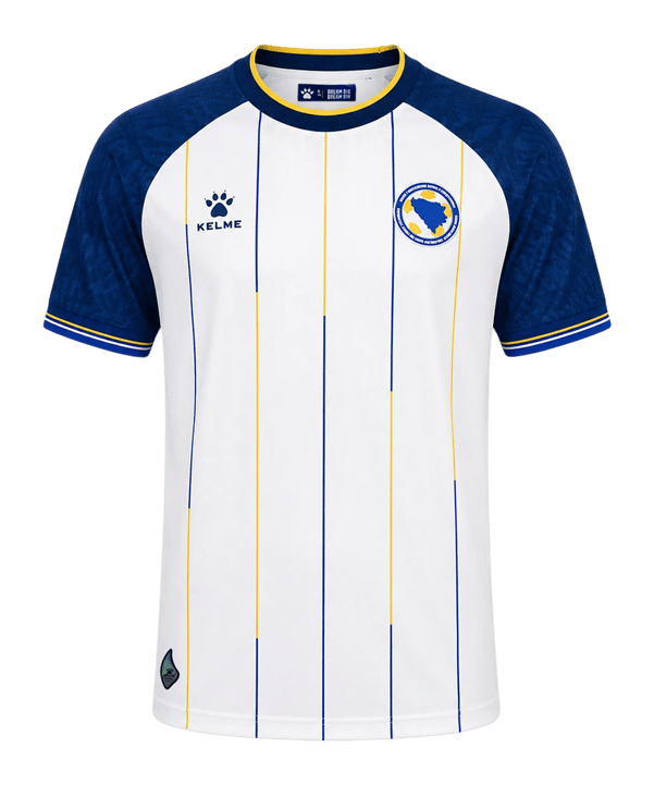 Kelme BIH Bosnien Herzegowina Trikot Away WM 2026 Weiß - weiss